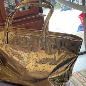 Kate Spade Gold Tote Bag